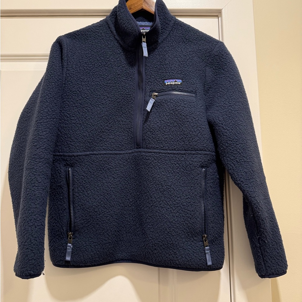 Navy Blue Fleece Jacket